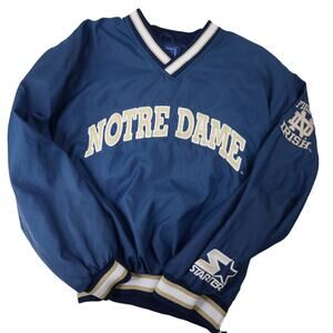 Vintage Starter Notre Dame Spellout Windbreaker Jacket